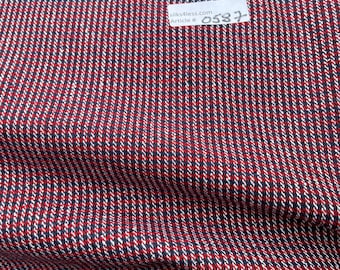 100% Silk Matka Tweed Fabric, Blue/Red Handloom, By The Yard - Apparel / Home Dec!!!!
