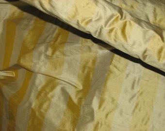 100% Silk Shantung Stripes, 54" Wide, By The Yard Greens - Apparel/Home Decor!!!