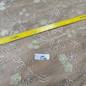 Exquisite Quality Silk Sheer Organza Embroidery - NATURAL/ IVORY!!!