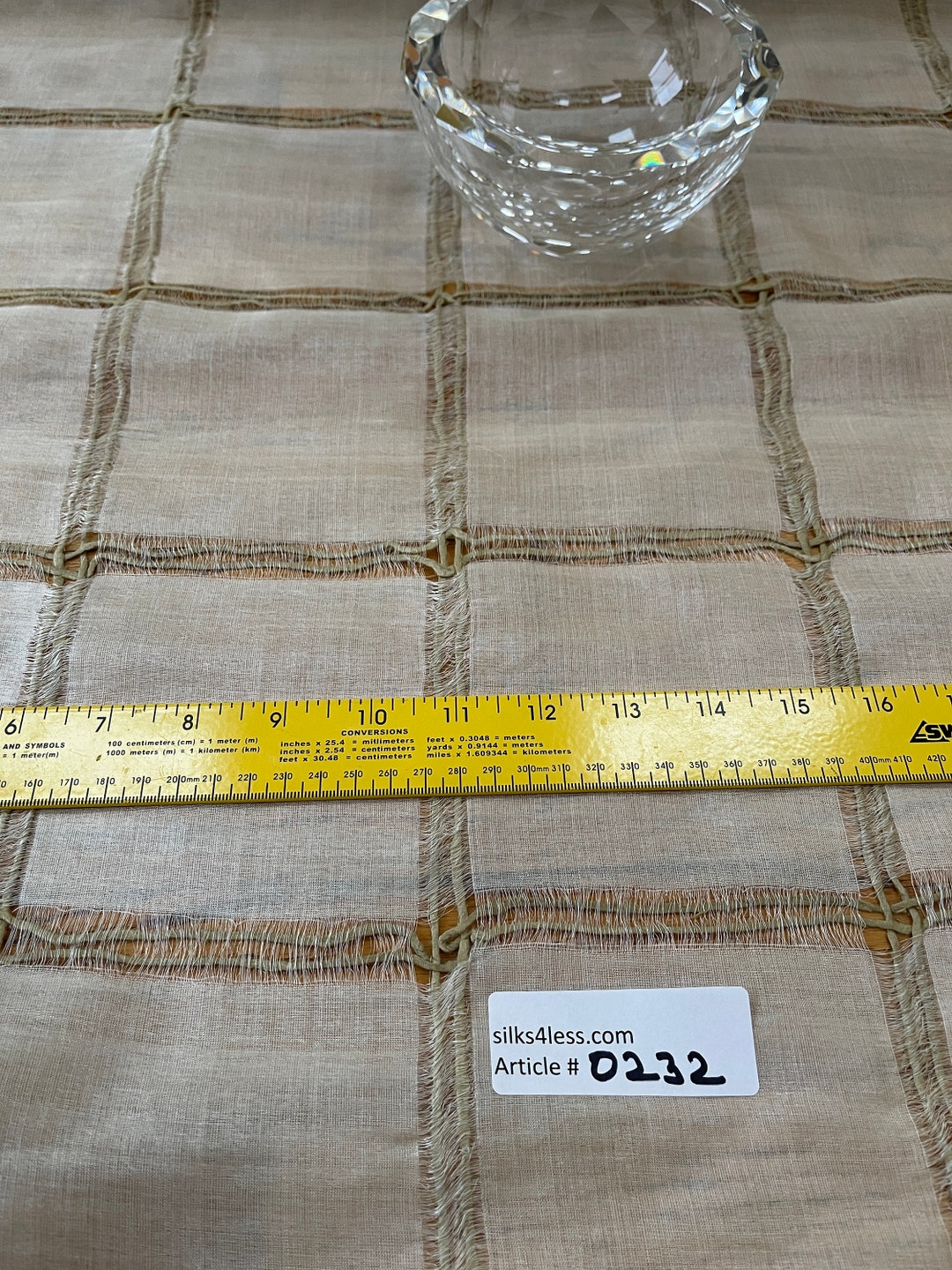 Exquisite Quality Raw Silk Sheer Novelty IVORY Etsy