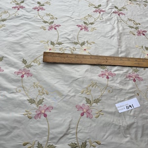 Designer Quality Silk Taffeta Embroidery - FLORAL PATTERN!!!