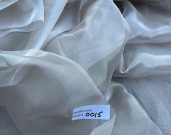 Pearl Silk Metallic Organza Fabric – Lightweight Sheer, 54" Wide, By Yard - Home Decor/Apparel/Accessories!!!!
