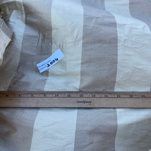 Designer Quality Silk Shantung Stripes - CREAM/TAUPE!!!