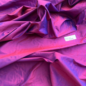 Silk Shantung - Iridescent Dark Purple - Shantung Collection main image 0