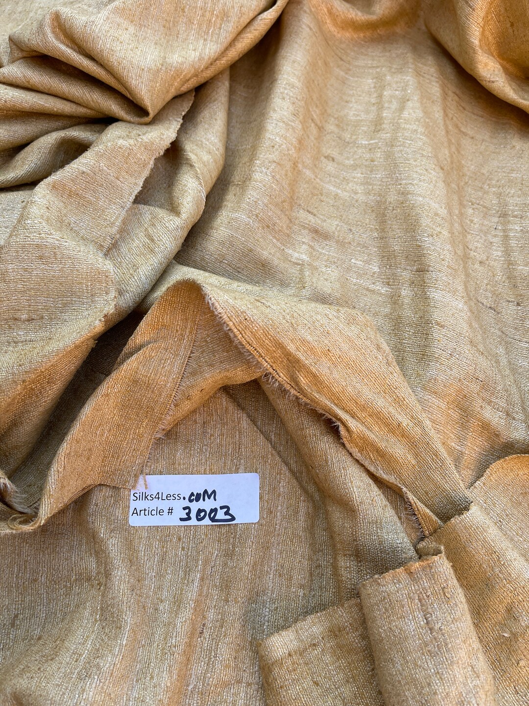 Fabulous Heavy Quality Raw Silk Tussah OCHRE Etsy