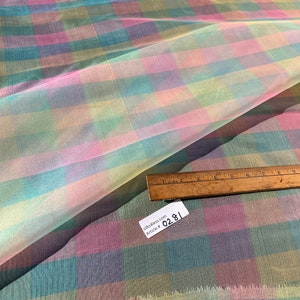 Exquisite Quality Silk Organza Plaid - PASTELS!!!