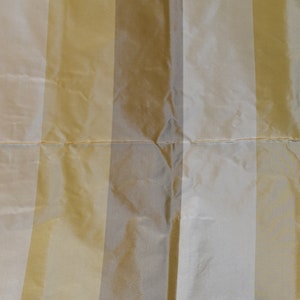 Designer Quality Silk Taffeta Stripes,  Piece Length 2Yds.30&#39;&quot;long - Taupe/ Gold/ Champagne!!!