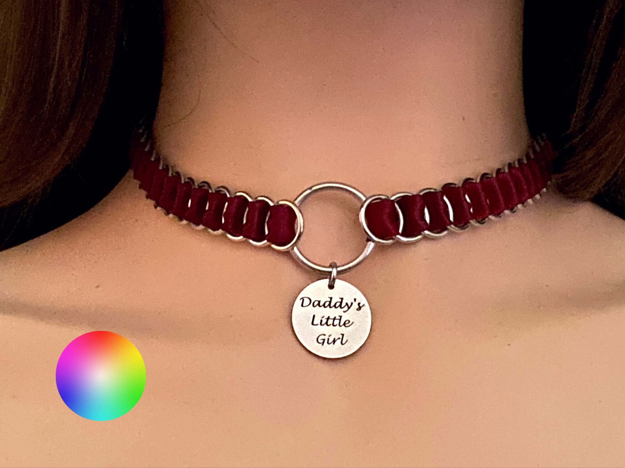 Daddy s Little Girl Choker by Embellishmaille Ddlg Kink Necklace