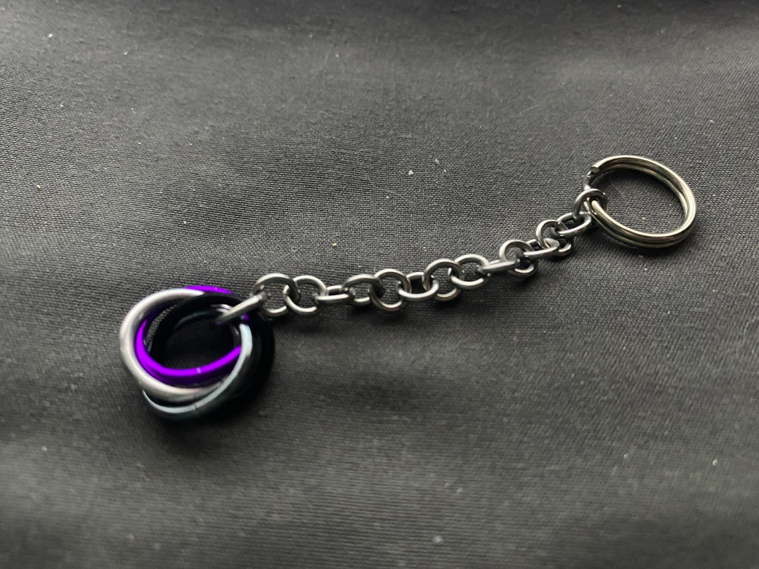 Submissive O Ring Keychain by Embellishmaille Subtle BDSM Gift Sub
