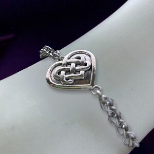 Celtic love Knot Bracelet, Dominant submissive anklet | Celtic and Witchy Chainmail Jewelry | Irish eternal infinity knot for men or women