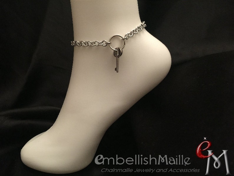 Key Holder jewelry Discrete Dominant anklet / bracelet Owner Etsy
