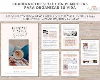Lifestyle Planner eBook, 43 Plantillas Organización, Cuidado Personal Familiar, Bienestar, Alimentación, Agenda, Registro Diario, Imprimible