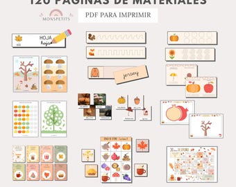 Pack Imprimibles Otoño, Juegos, Leer, Escribir, Actividades Aprendizaje, Niños, Español, Català, Educación Infantil, Descarga, Homeschooling