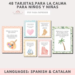 Tarjetas para la Calma, Mindfulness Niños, Actividades Infantiles – Imprimible PDF (Español & Català)