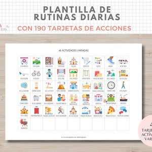 Plantilla Tareas Diarias, Rutinas Niños, Organización, Planificador, Español Català, Imprimible Educativo, Descarga Digital, Homeschooling imagen 5