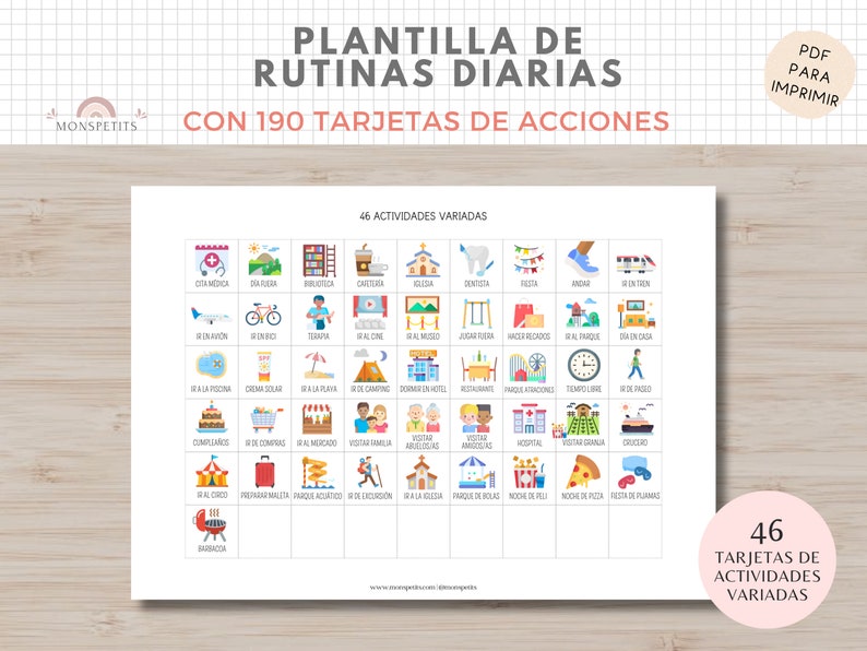 Plantilla Tareas Diarias, Rutinas Niños, Organización, Planificador, Español Català, Imprimible Educativo, Descarga Digital, Homeschooling imagen 5