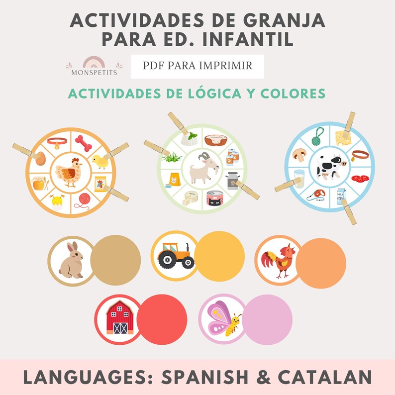 Actividades de Granja para Niños, Educación Infantil, PDF Imprimible ...
