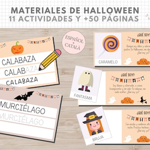 Materiales Educativos Halloween, Imprimible, Matemáticas, Lectoescritura, Educación Infantil, Actividades, Español, Català, Homeschooling
