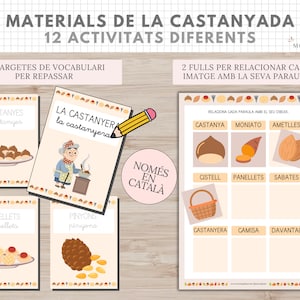 Materiales Educativos La Castanyada, Imprimible, Matematiques, Lectoescriptura, Educació Infantil, Activitats, Català, Homeschooling