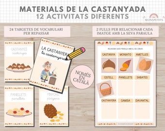 Materiales Educativos La Castanyada, Imprimible, Matematiques, Lectoescriptura, Educació Infantil, Activitats, Català, Homeschooling