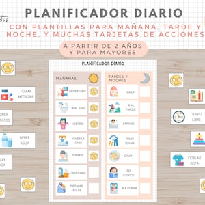 Planificador de Tareas Diarias, Plantilla Rutinas, Hábitos, Español, Català, Organización con Niños, Imprimible Educativo, Homeschooling