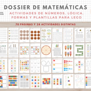 Dossier de Matematicas Logica Formas Números Imprimible Educativo para Niños Educacion Infantil image 8