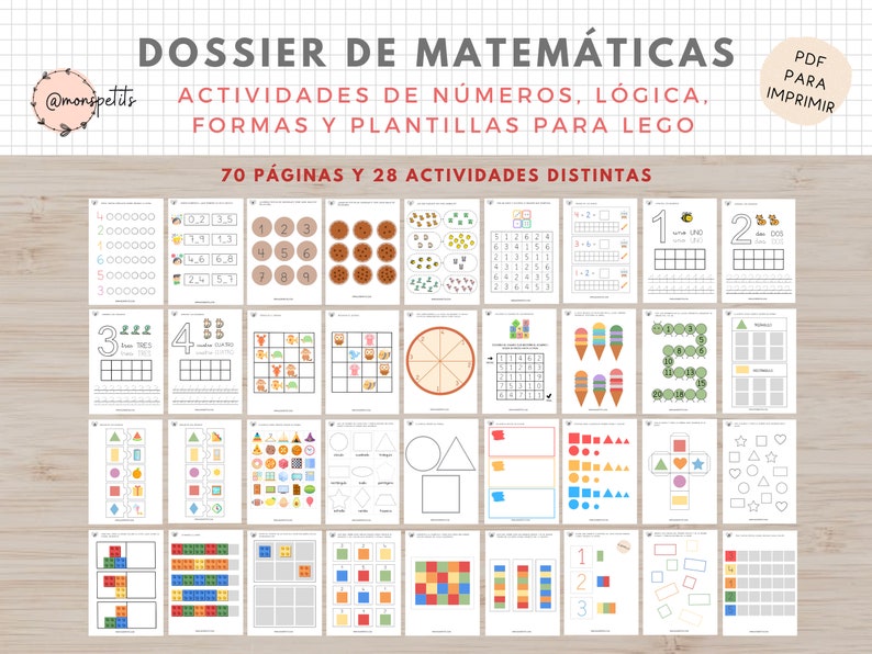 Dossier de Matematicas Logica Formas Números Imprimible Educativo para Niños Educacion Infantil image 8