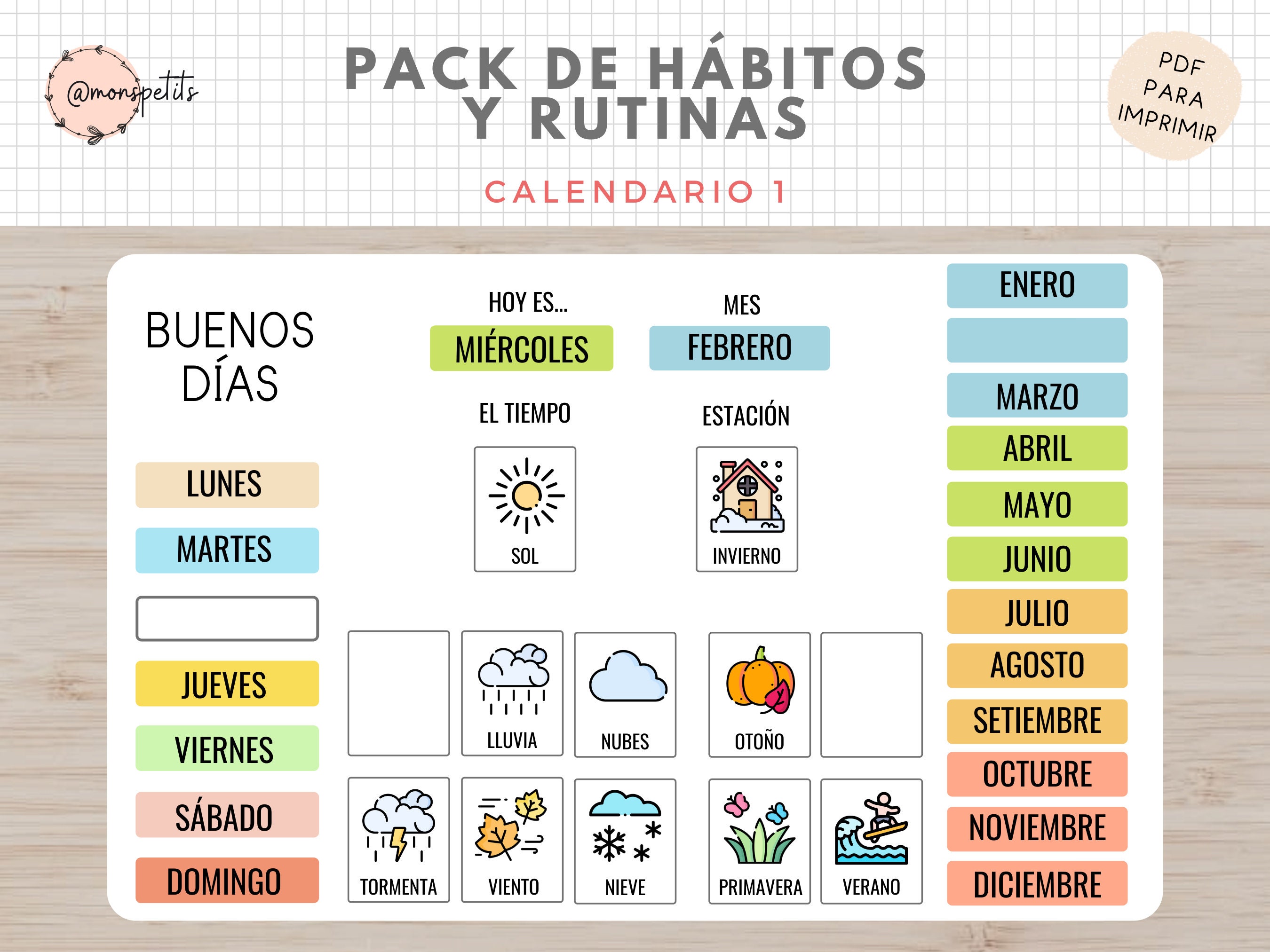 CALENDARIOS Y PLANIFICADORES 2024 GRAN FORMATO. LISTOS PARA DESCARGAR E  IMPRIMIR – Imagenes Educativas