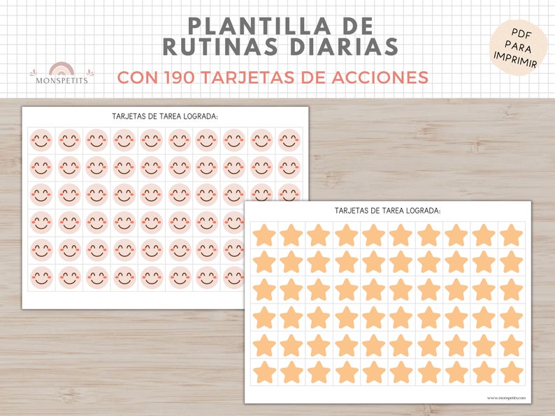 Plantilla Tareas Diarias, Rutinas Niños, Organización, Planificador, Español Català, Imprimible Educativo, Descarga Digital, Homeschooling image 8