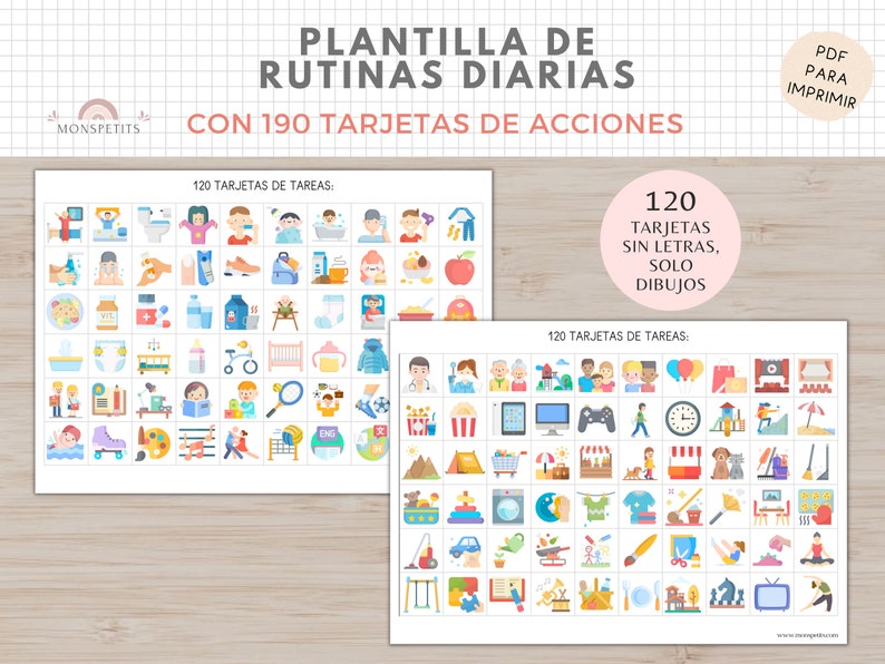 Plantilla Tareas Diarias, Rutinas Niños, Organización, Planificador, Español Català, Imprimible Educativo, Descarga Digital, Homeschooling image 7