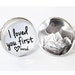Father of the Bride Gift - Gift from Bride - cufflinks - wedding cuff links - weddings-  I loved her first - gifts for dad - gift ideas Dads 