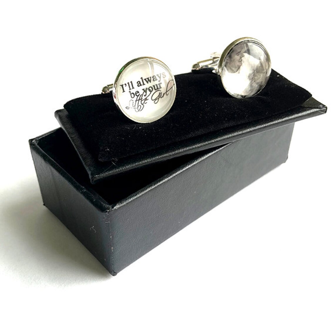 Custom Picture Cufflinks Personalized Cufflinks Mens Gift Etsy