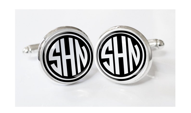custom wedding cuff links mens gifts weddings- mens accessories Monogrammed Cufflinks personalized mens monogram cufflinks