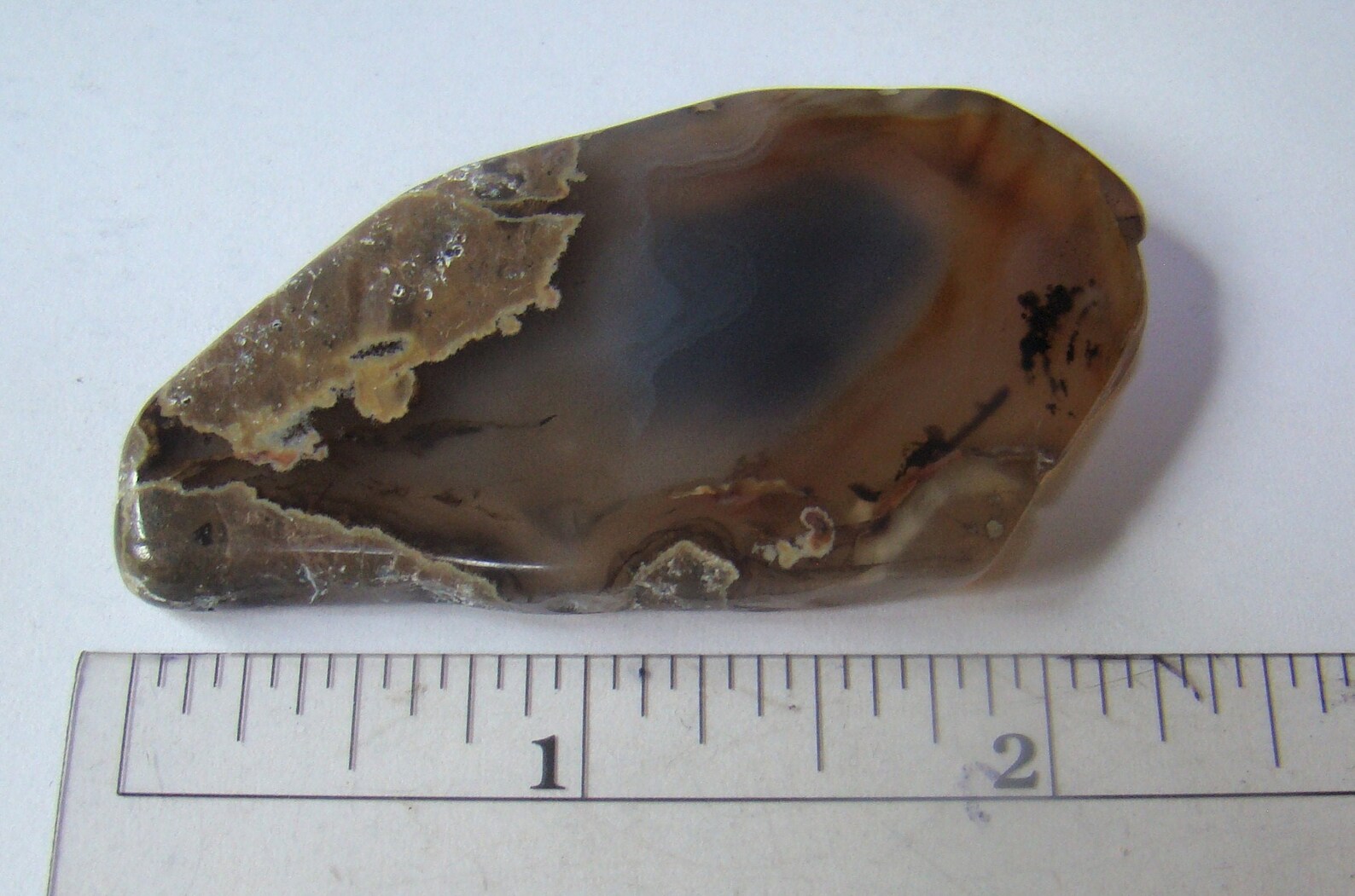 Utah Agates Large Natural Utah Agate Freeform Cabachon With Window - Etsy Israel