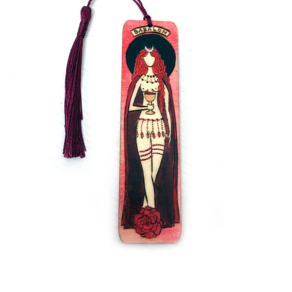 Goddess Babalon Bookmark - mother goddess scarlet woman crowley cup of abomination beast thelema occult