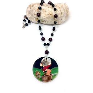 Baba Yaga Ritual Necklace - Goddess Witch Crone Pagan Slavic Russian