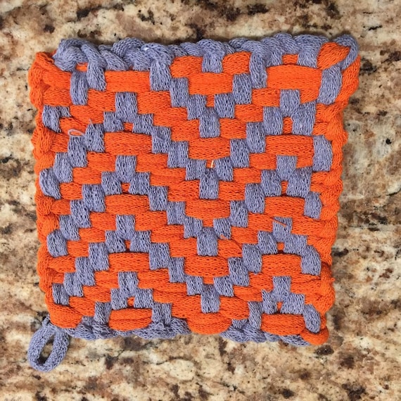 Loop Potholder Patterns Zig-zag Pattern 