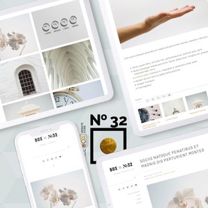 Minimal Blogger Theme with Sticky Sidebar and Grid Blog Layout Box No32 Customizable Template image 1