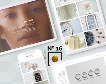 Minimal Blogger Theme with Video Background ⊳ Box ⊡ No16 - Customizable Template