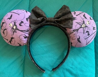 Orejas de Jack Skellington Disney//Pesadilla antes de Navidad//Orejas de Minnie//Orejas de Mickey