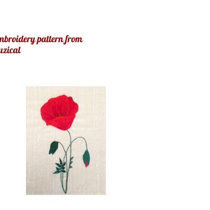 DIGITAL DOWNLOAD. Silk shading poppy pattern
