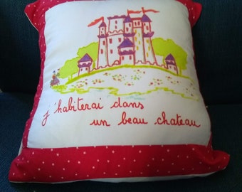 Knight's castle cushion