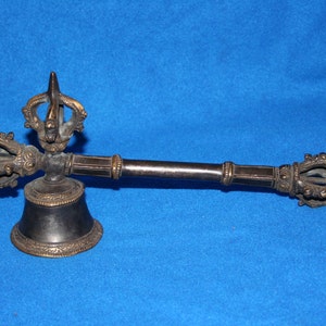 Antique 19th Century Bronze Hand Bell