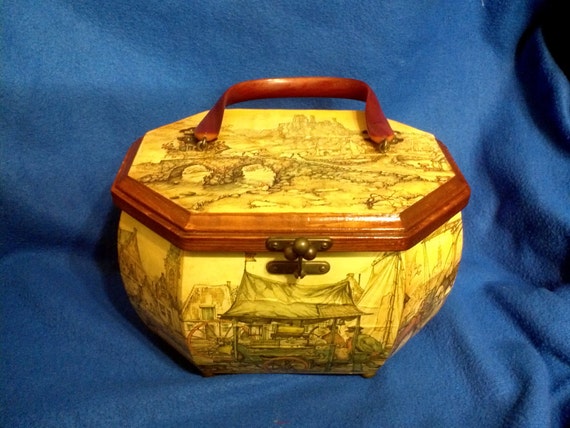 vintage makeup suitcase