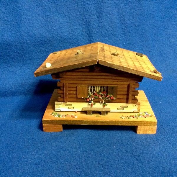 Vintage Handmade Chalet Music Box