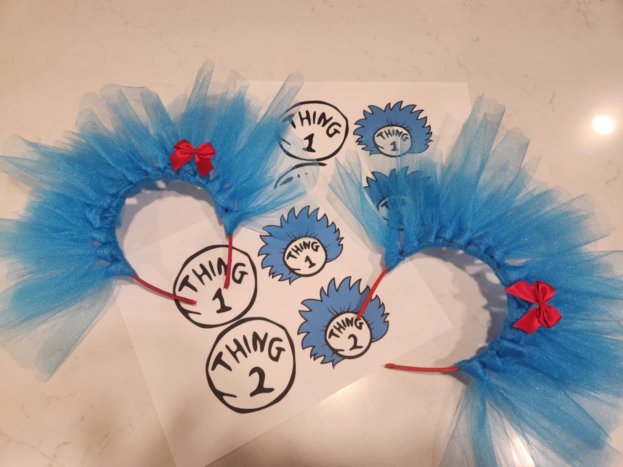 Thing One Thing Two Headband, Dr Seuss Costume, Party Favor - Etsy