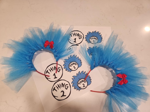 Thing One Thing Two Headband, Dr Seuss Costume, Party Favor - Etsy