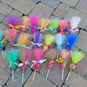 Troll Pops Party Favors, Colorful Hair Suckers (36-Pack)