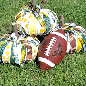 Greenbay Packers Pumpkin / Football Decoration / Gift for Sports Fan