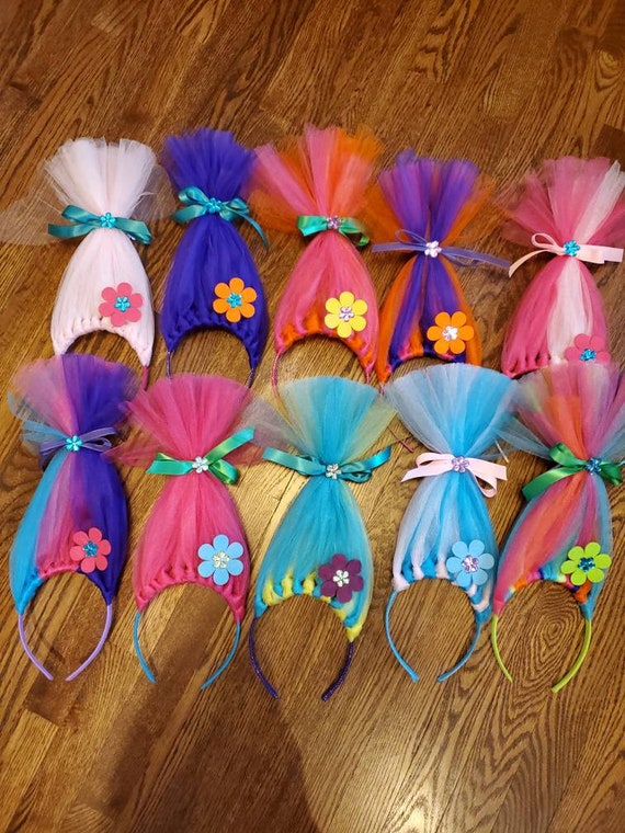 Trolls Birthday Party Favors Princess Poppy Trolls 